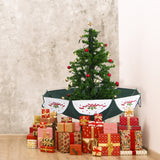 Christmas Time - 29" Snowy Green Tree with Star Topper and Green Skirt - Green