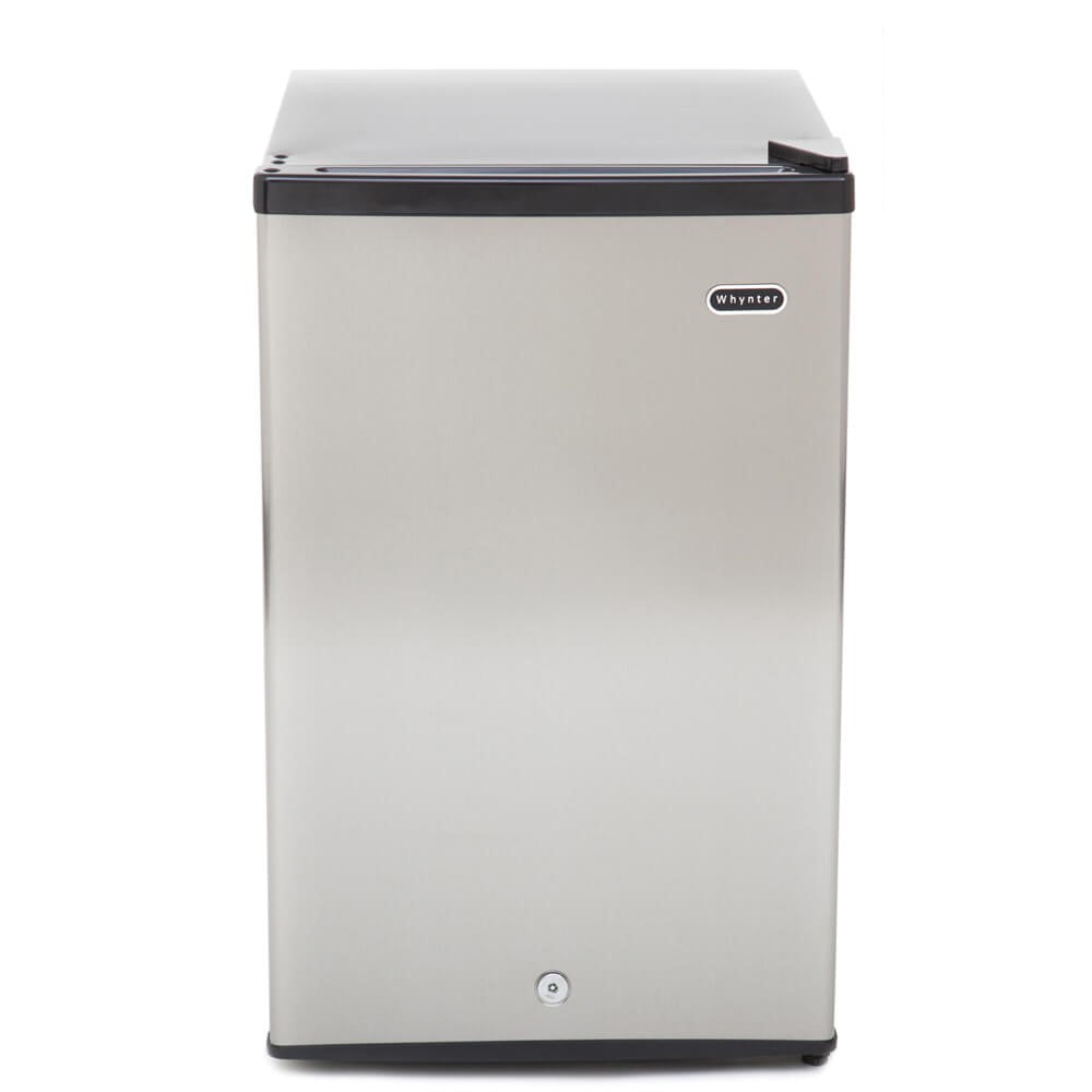 Whynter Energy Star 2.1 cu. ft. Stainless Steel Upright Freezer with Lock