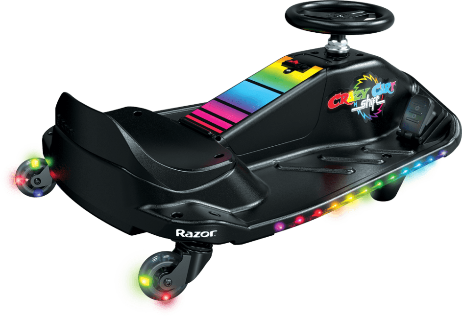 Razor | Crazy Cart Shift Lightshow with 120lb. Rider Weight Capacity | 20143401