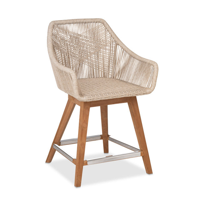 CO9 Design - Dalton Swivel Counter Stool with Dune Cushion - DA16CUSDA16DUNE