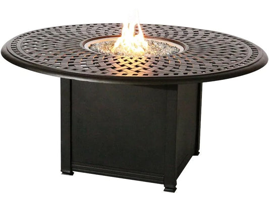 Darlee Outdoor Living - Series 60 Cast Aluminum Round Fire Pit Table - DA201060GD