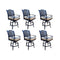 Darlee - Nassau Patio Counter Height Swivel Bar Stool with Cushion (Set of 6) - DL13-7CH-6