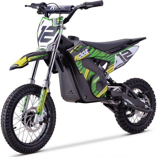 MotoTec - MotoTec 36v 1000w (HP112E) Electric Dirt Bike Green