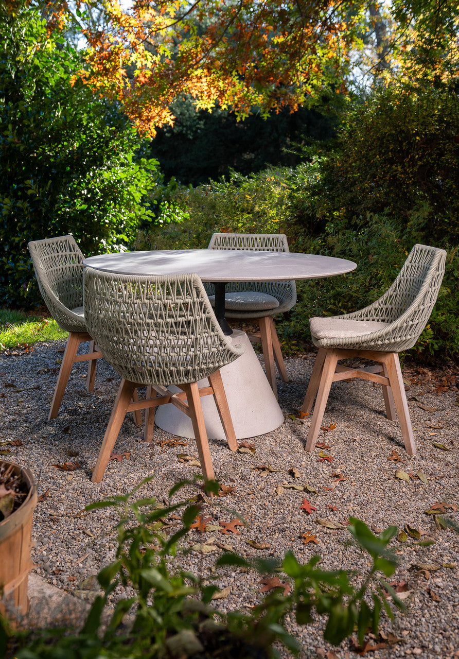 CO9 Design - Edge Rope Dining Chair with Dune Cushion, Set of 2 - ED15CUSED15-2