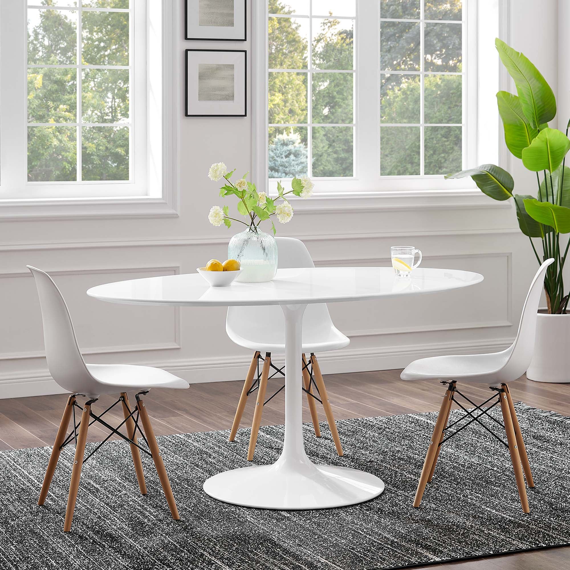 Modway - Lippa 60" Oval Wood Top Dining Table - EEI-1121