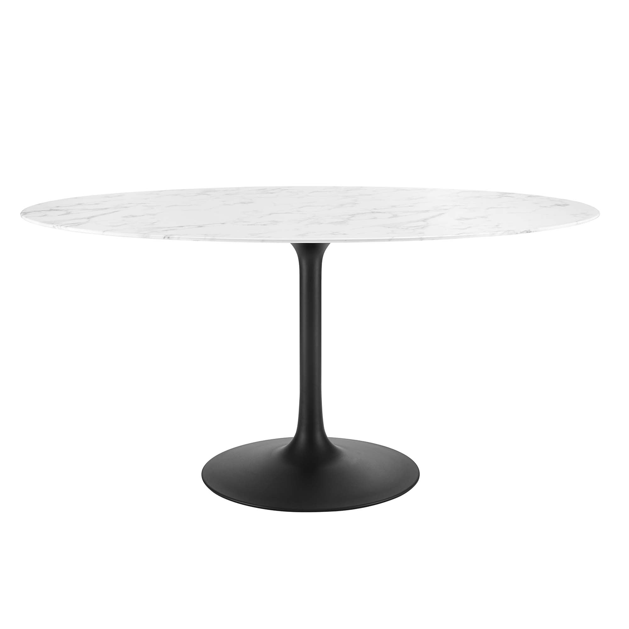 Modway - Lippa 60" Oval Artificial Marble Dining Table - EEI-1135