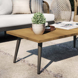 Modway - Meadow Outdoor Patio Teak Wood Coffee Table - Natural Taupe EEI-4992-NAT-TAU