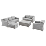 Modway - Conway 5-Piece Outdoor Patio Wicker Rattan Furniture Set