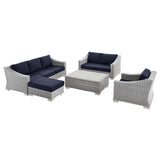 Modway - Conway 5-Piece Outdoor Patio Wicker Rattan Furniture Set