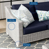 Modway - Conway 5-Piece Outdoor Patio Wicker Rattan Furniture Set