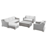 Modway - Conway 5-Piece Outdoor Patio Wicker Rattan Furniture Set