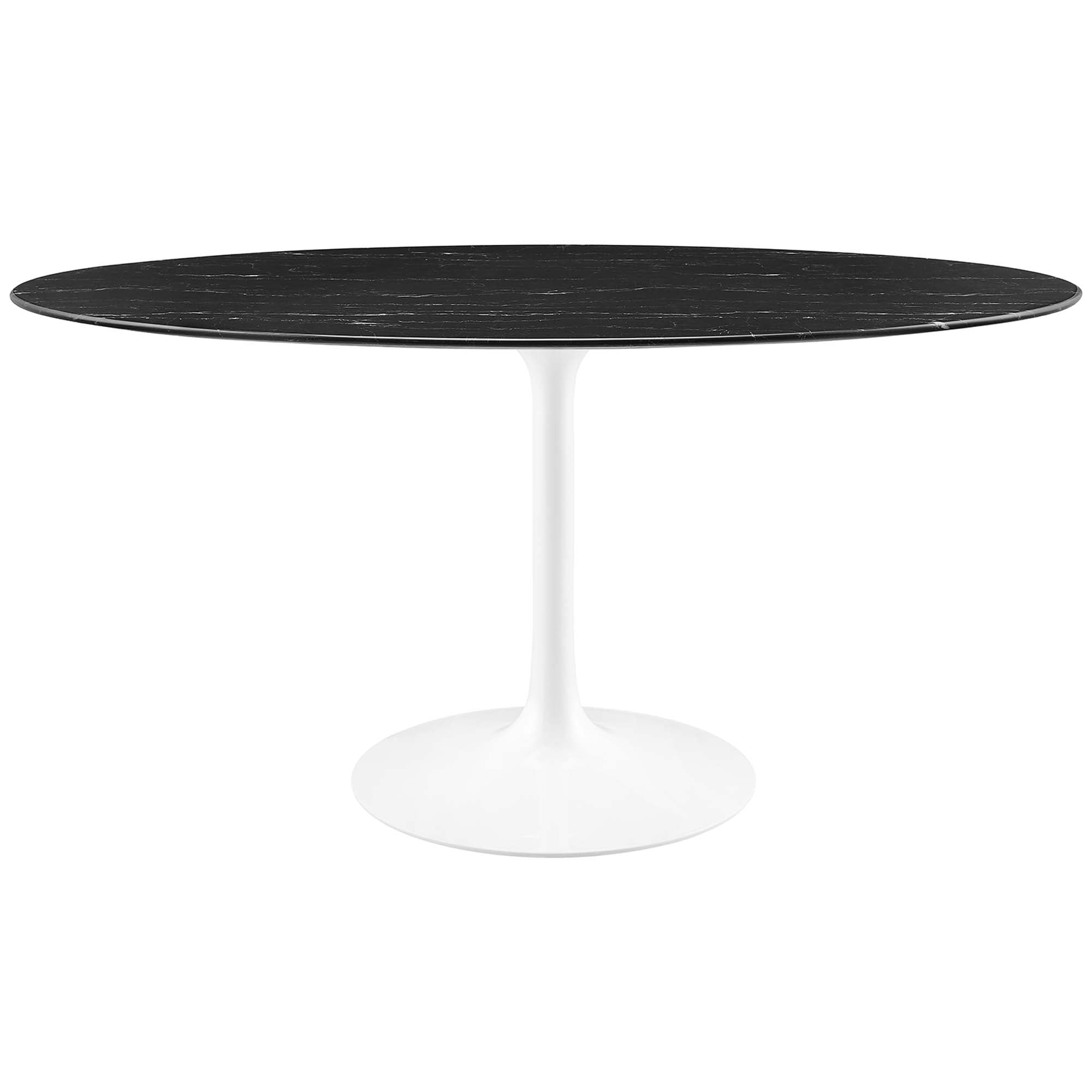 Modway - Lippa 60" Oval Artificial Marble Dining Table - EEI-1135