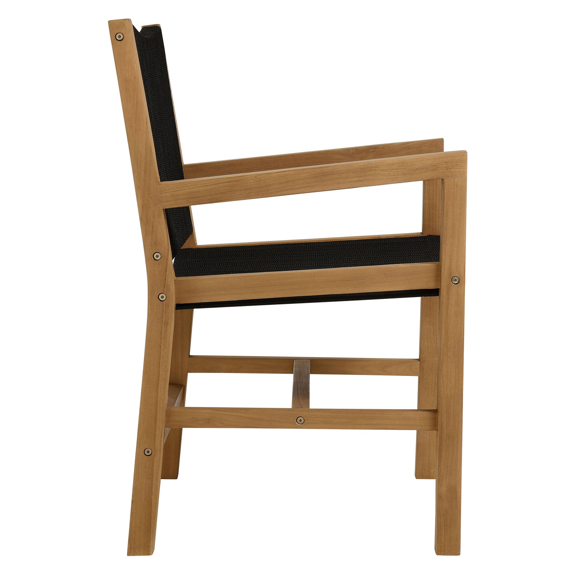 Modway - Vienna 3-Piece Outdoor Patio Teak and Rope Dining Set with Armchairs - EEI-6940