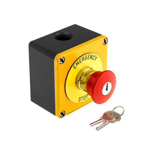 The Outdoor Plus - Emergency Stop Button with Key - OPT-ESTOPKEY