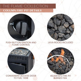 Mod Furniture - Flame Metal Outdoor Fire Pit Table | FLAME1PCFP