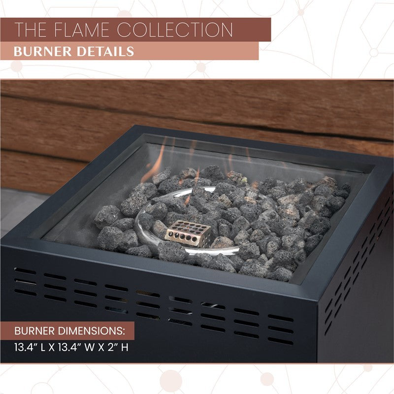 Mod Furniture - Flame Metal Outdoor Fire Pit Table | FLAME1PCFP