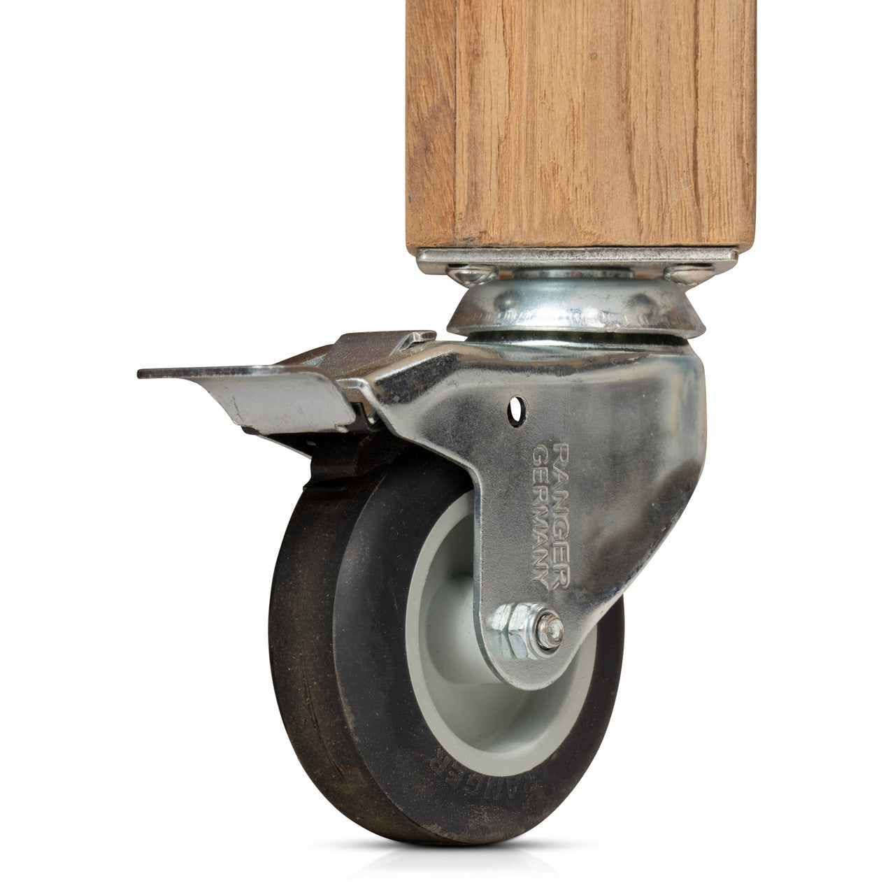 CO9 Design -  Fresco 2 Door Ceramic Top Cabinet on Wheels - Taupe