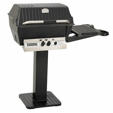 Broilmaster - Grill Combo with Black Patio Post Base and One Side Shelf - H4PK3N