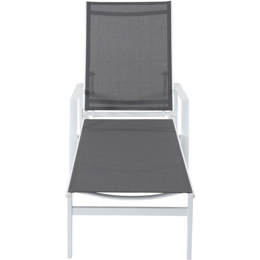 Mod Furniture - Harper Aluminum Outdoor Chaise Lounge in Gray | HARPCHS-W-GRY
