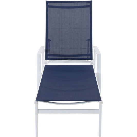 Mod Furniture - Harper Aluminum Outdoor Chaise Lounge in Navy | HARPCHS-W-NVY