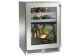 Perlick - 24" Signature Series Marine Grade Dual-Zone Refrigerator/Wine Reserve with fully integrated panel-ready solid door- HP24CM-4