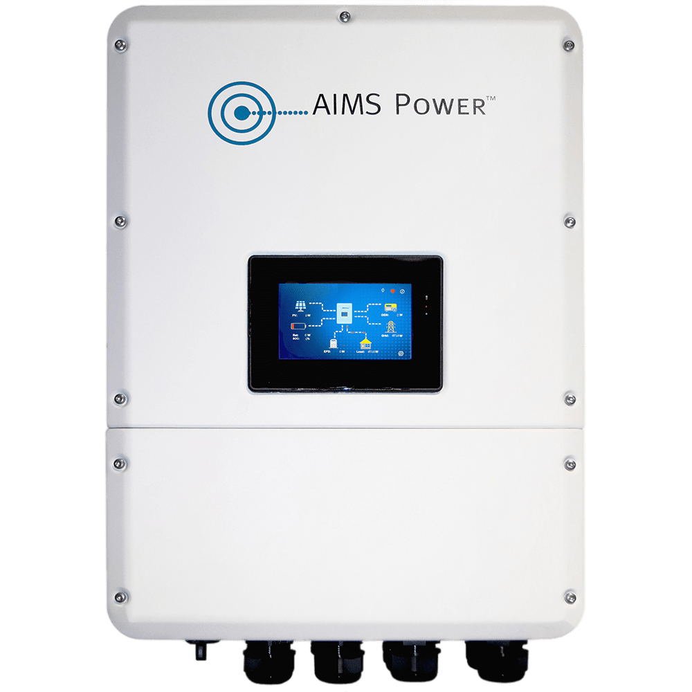 Aims Power - 4600 WATT HYBRID Inverter with 4,620 Watts of Solar - KITHY46SOL