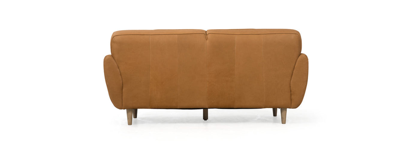 RST Brands - McCline 76-inch Leather Shelter Arm Sofa - Hand Tipped Camel | IP-3SOF-CLNE-CAM