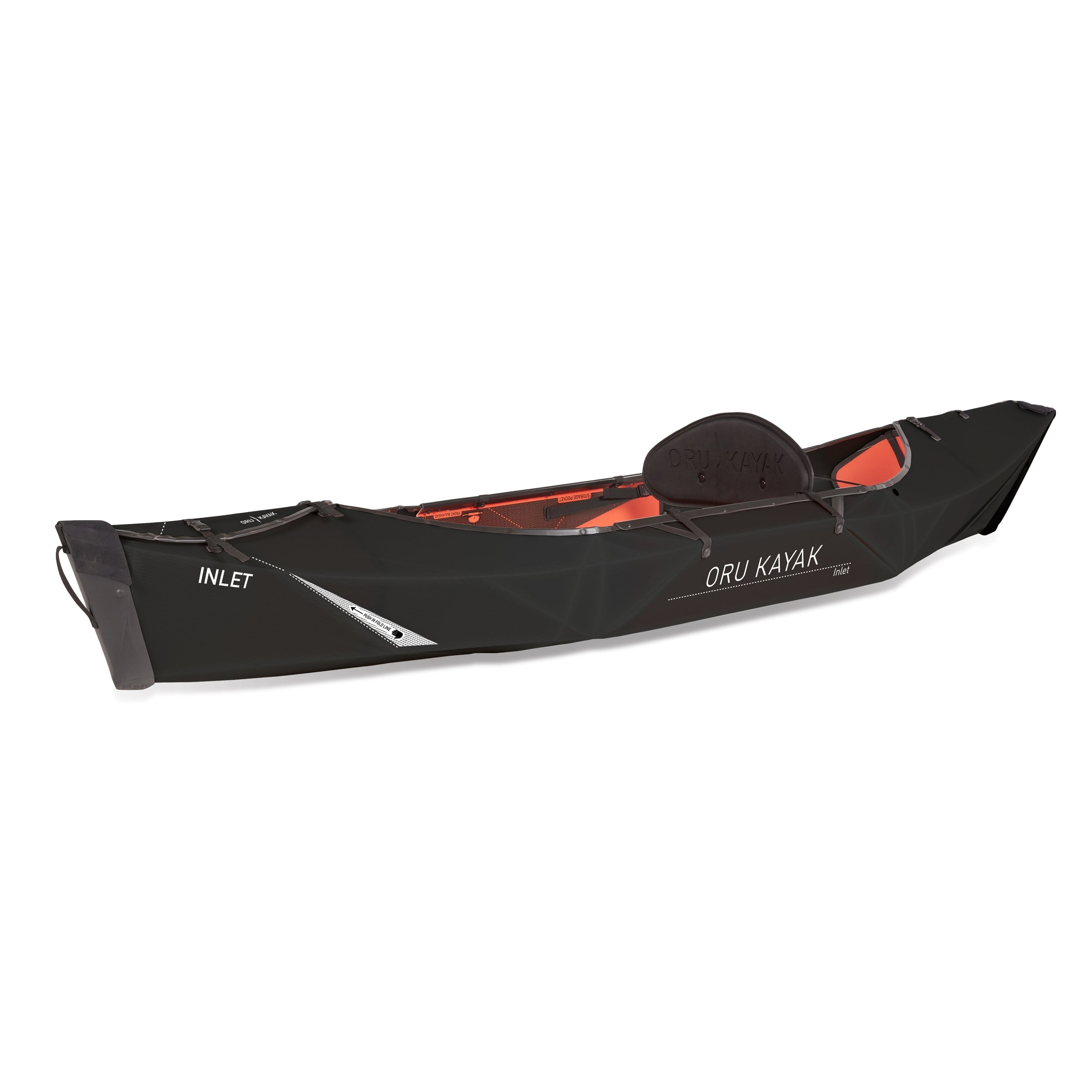 Oru - Folding Kayak - Inlet Length: 9'8", Weight: 20 lbs - Black Edition