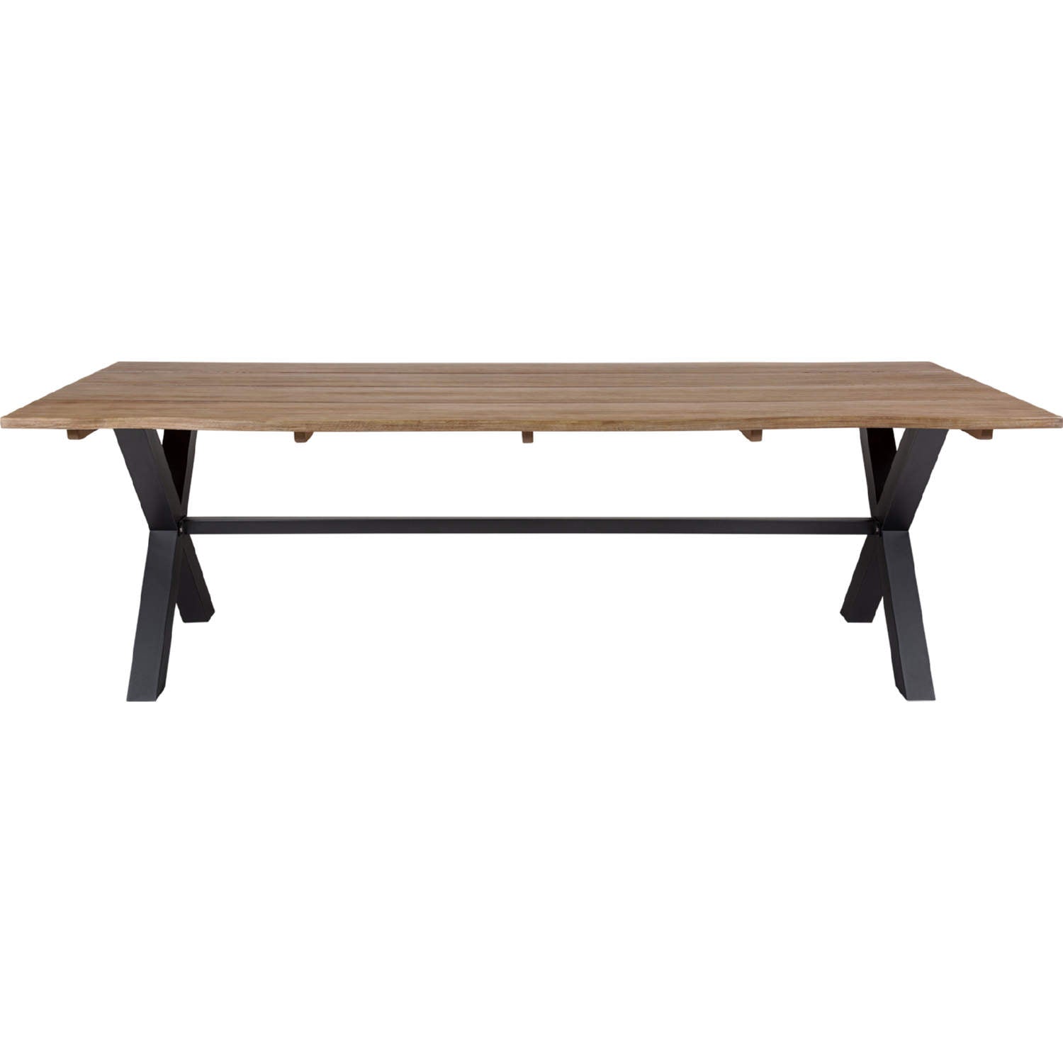 Armen Living - Glendora Light Brown Rectangle Eucalyptus Wood Outdoor Dining Table
