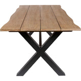 Armen Living - Glendora Light Brown Rectangle Eucalyptus Wood Outdoor Dining Table