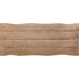 Armen Living - Glendora Light Brown Rectangle Eucalyptus Wood Outdoor Dining Table