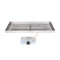 The Outdoor Plus - 60" x 12" Rectangular Lipless Drop in Pan Stainless Steel Linear Burner - OPT-LTRCT6012