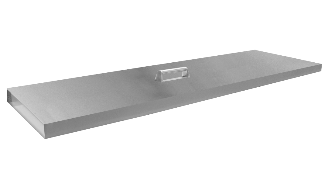 Firegear - 50.75" X 16.75" Rectangular Stainless Steel Lid - LID-LOF4814