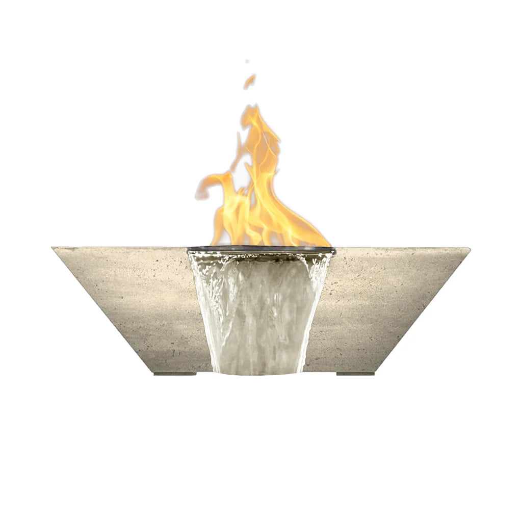 Prism Hardscapes - 29" Lombard Concrete Gas Fire Bowl NG/LP w/PH Igniter