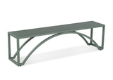 CO2 Design - Montauk Metal Bench, Dark Taupe, Red