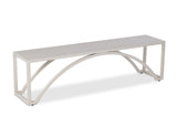 CO2 Design - Montauk Metal Bench, Dark Taupe, Red