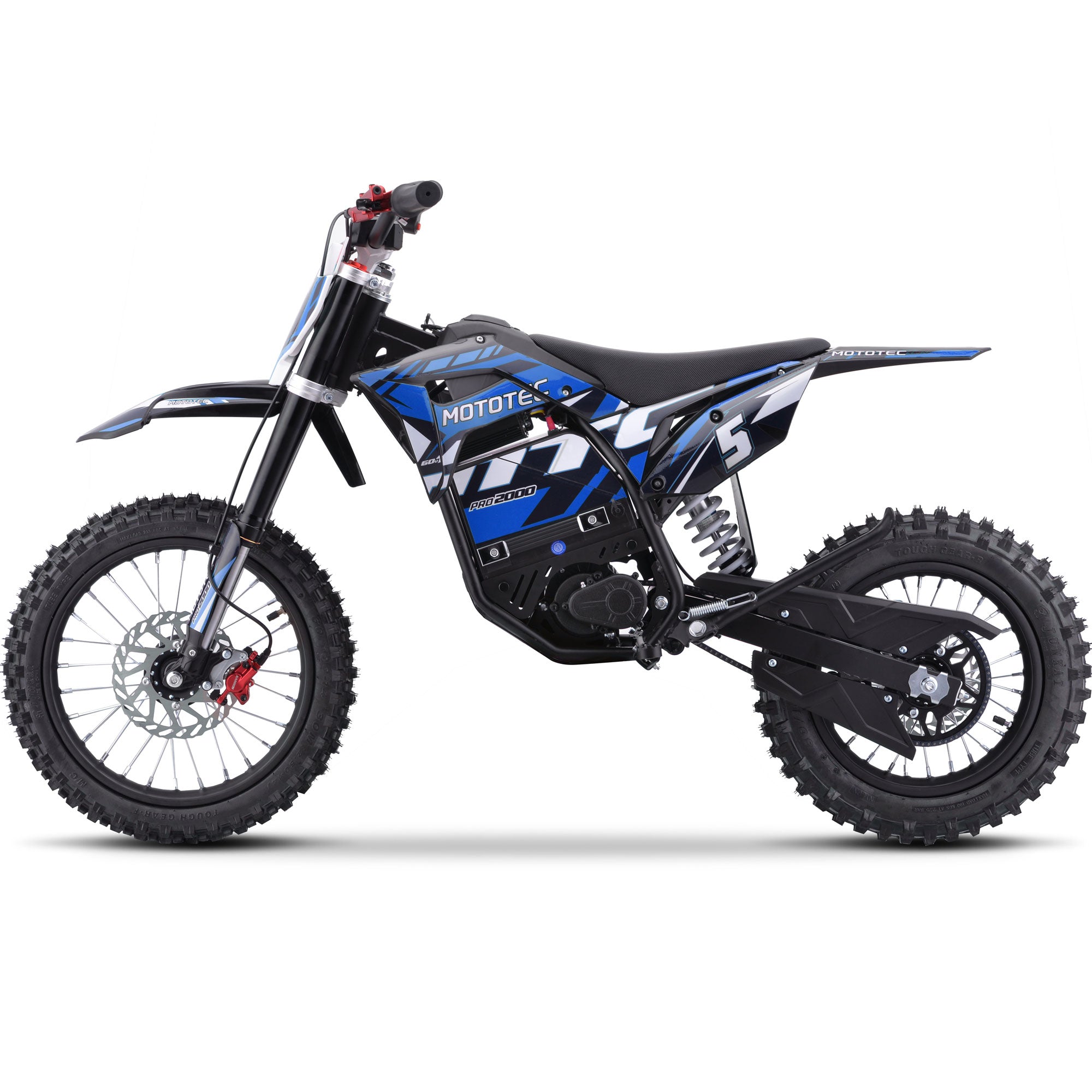 MotoTec - 60v Pro Electric Dirt Bike 2000w Lithium