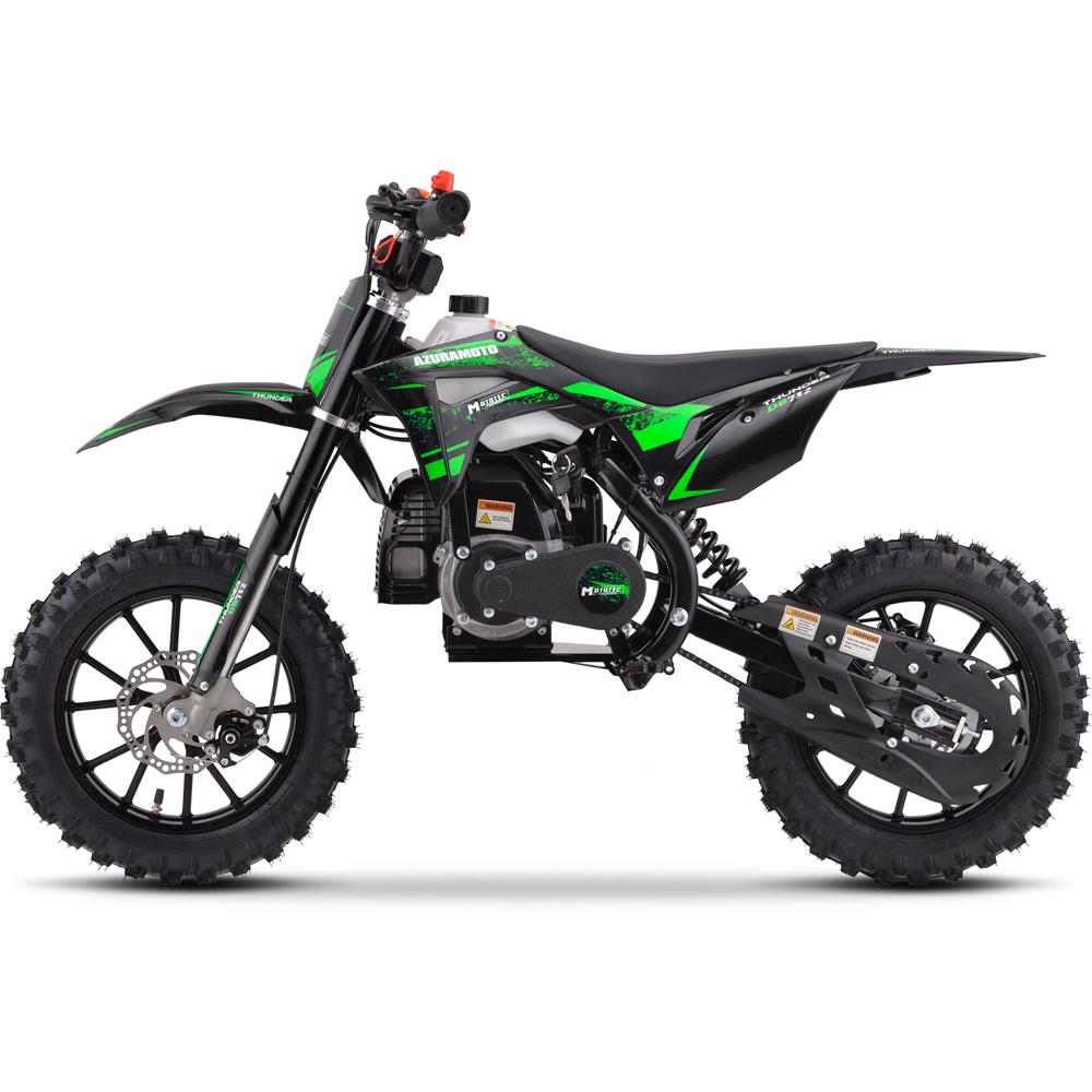 MotoTec - Thunder 50cc 2-Stroke Kids Gas Dirt Bike - MT-Thunder-50cc
