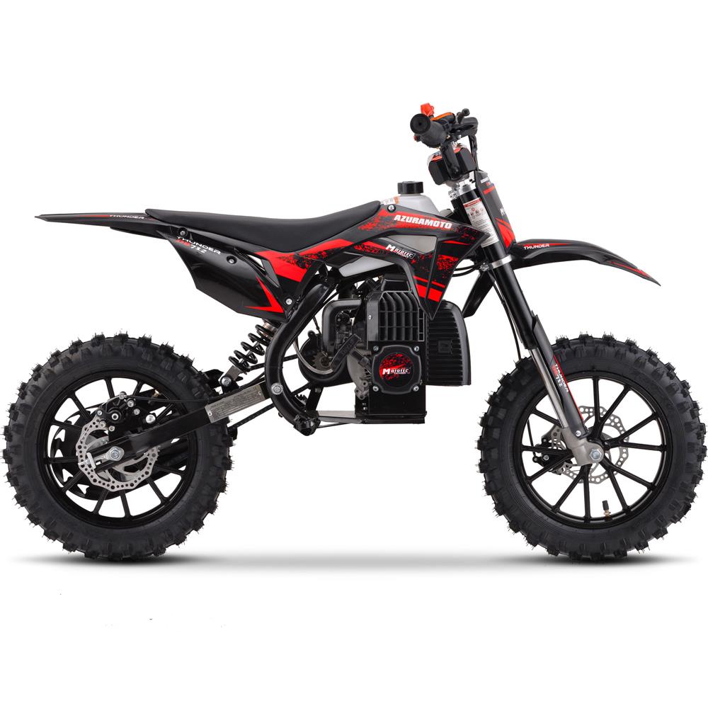 MotoTec - Thunder 50cc 2-Stroke Kids Gas Dirt Bike - MT-Thunder-50cc