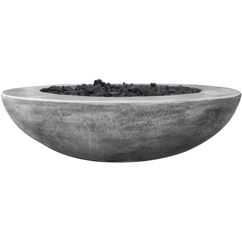 Prism Hardscapes - 70" Moderno 70 250,000 BTU NG/LP Round Fire Pit Bowl with Electronic Ignitio