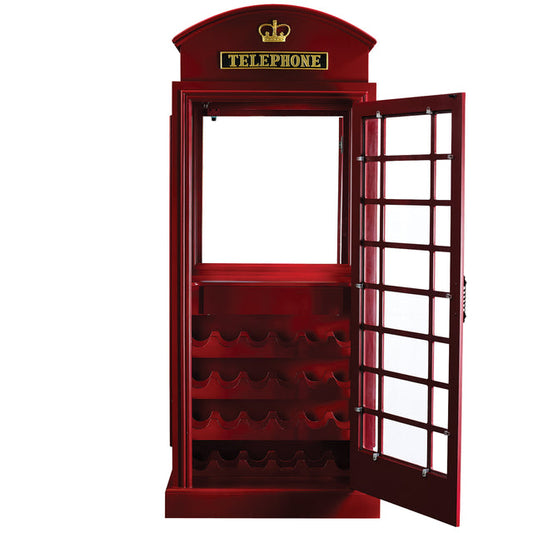 RAM Game Room - English Phone Booth - Bar Cabinet OEBRCB