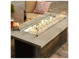 Outdoor Greatroom - Cedar Ridge Steel 61''W x 32''D Rectangular Linear Gas Fire Pit Table with Direct Spark Ignition