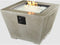 Outdoor Greatroom - 37’’ Wide - Cove Super Cast Concrete Fire Pit Bowl - Natural Grey - Direct Spark Ignition