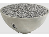 Outdoor Greatroom -  42’’ Wide - Cove Edge Natural Grey Round Gas Fire Pit Bowl - Direct Spark Ignition