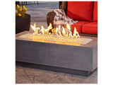Outdoor Greatroom - 54’‘W x 24’'D - Cove Supercast Concrete Rectangular Linear Gas Fire Pit Table - Direct Spark Ignition NG