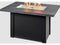 Outdoor Greatroom - 44’‘W x 30’'D - Havenwood Steel Luverne Black Rectangular Carbon Grey Everblend Top Gas Fire Pit Table