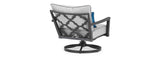 RST Brands - Venetia™ 5 Piece Sunbrella® Outdoor Motion Fire Chat Set - Gray