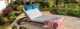 RST Brands - Venetia™ Sunbrella® Outdoor Double Lounger - Gray