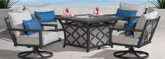 RST Brands - Venetia™ 42x42 Square Fire Table - Gray