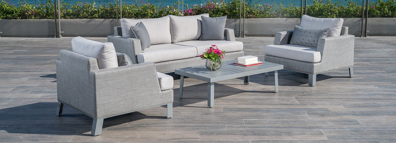 RST Brands - Portofino® Sling 4 Piece Sunbrella® Outdoor Modular Seating Group | OP-ALSCSG4-PORIV